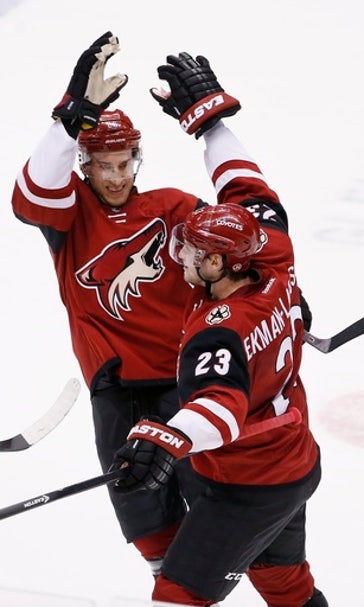 Domi's hat trick, Ekman-Larrson's OT winner rally Coyotes by Oilers